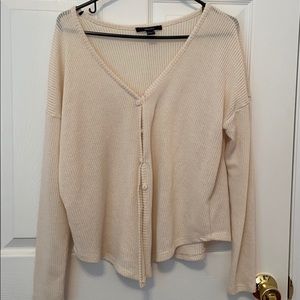 Cute light cream cover sweater